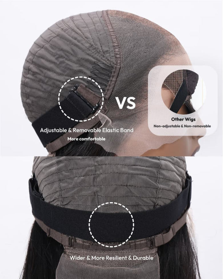 Black Bone Straight Bob 13x4 HD Frontal Closure Wig