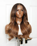 Bronde Balayge Bone Straight 13x4 HD Frontal Closure Wig
