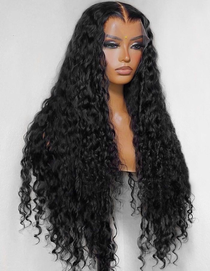 Black Water Wave 5x5 HD Frontal Closure Wig
