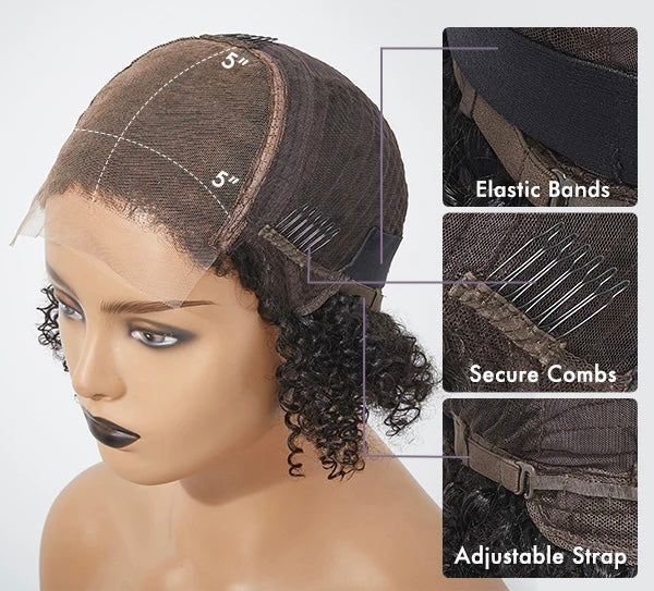 Blonde Bone Straight 5x5 HD Frontal Closure Wig