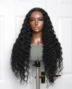 Black Deep Wave 13x4 HD Frontal Closure Wig