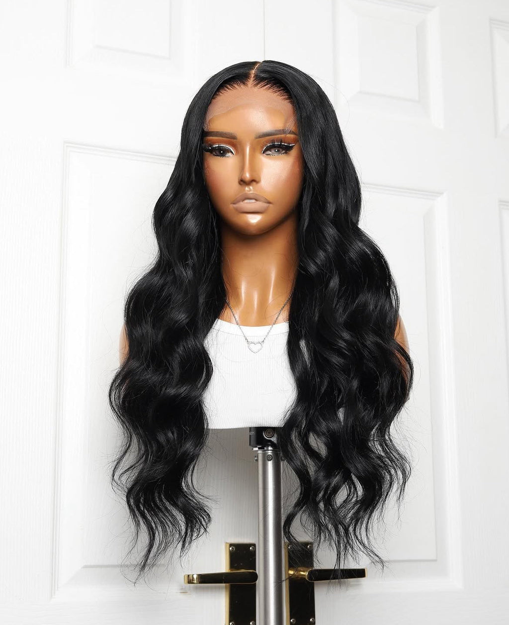 Black Body Wave 13x4 Transparent Frontal Closure Wig