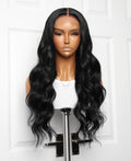 Black Body Wave 13x4 Transparent Frontal Closure Wig