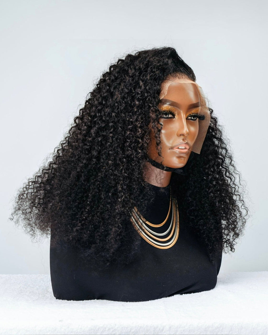 Black Jerry Curly 13x4 HD Closure Wig